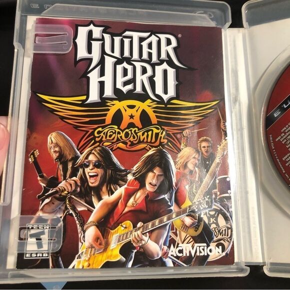 PlayStation 3 Guitar Hero Aerosmith Complete Video Game Disc & case - Picture 3 of 4